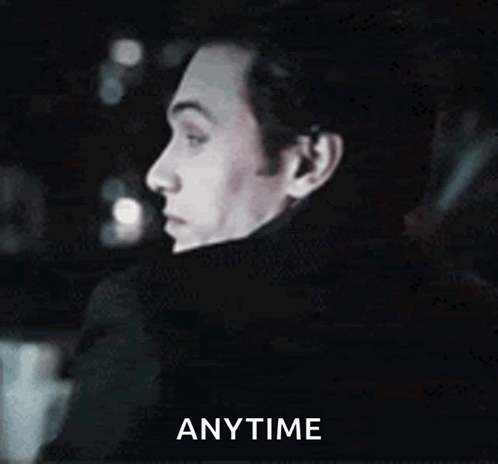 Man In Black Coat In Car Anytime GIF