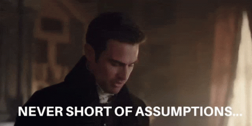 Man In Black Coat Never Short Of Assumptions GIF