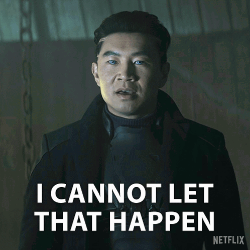 Man in Black Coat Says I Cannot Let That Happen