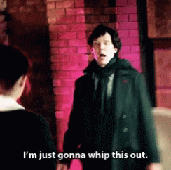 Man In Black Coat Talking GIF