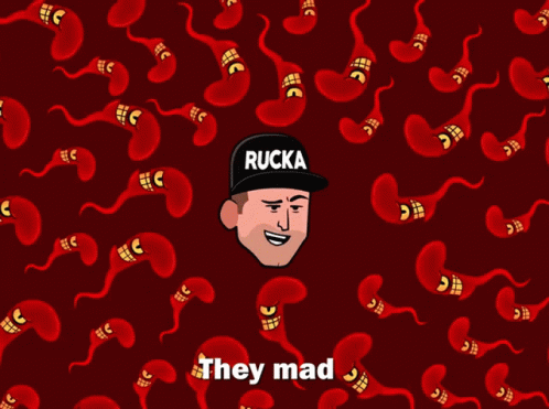 Man in Black Hat Saying Rucka