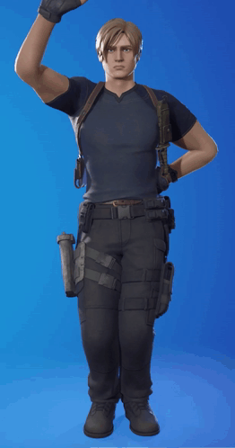 Man in Black Holding Gun Pointing