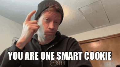 Man in Black Hoodie and Beanie Says You Are Smart Cookie
