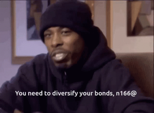 Man in Black Hoodie and Hat Says Diversify Bonds