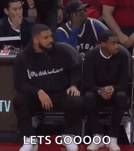Man In Black Hoodie Saying Lets Goooo GIF