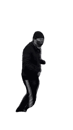Man in Black Hoodie with Logo