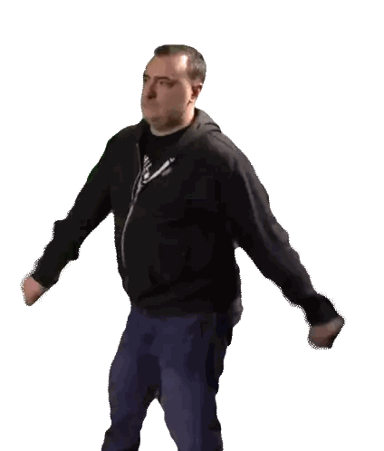 Man in Black Jacket and Blue Jeans Dancing