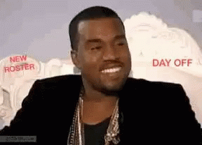 Man In Black Jacket And Gold Chains Smiling Day Off GIF