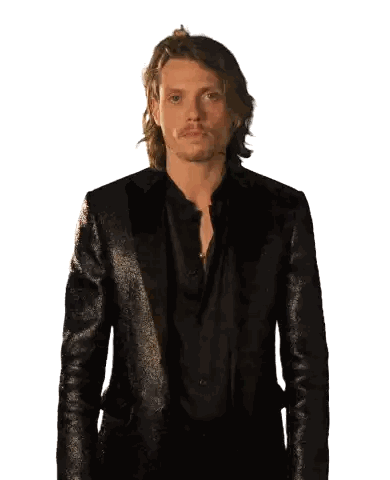Man in Black Jacket and Shirt