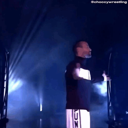 Man in Black Jacket and White Shorts Holding Microphone