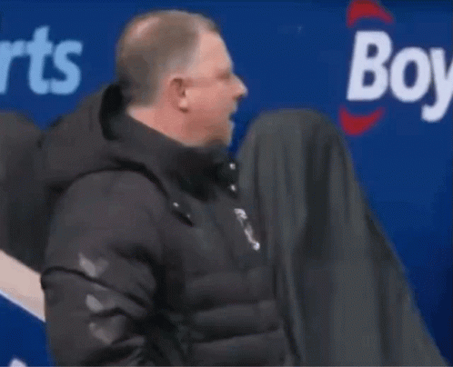 Man In Black Jacket Raising Hands GIF