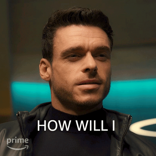 Man In Black Jacket Saying How Will I GIF