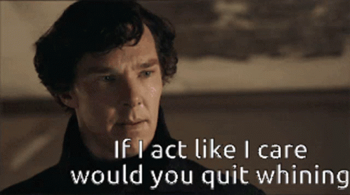 Man in Black Jacket Saying If I Care