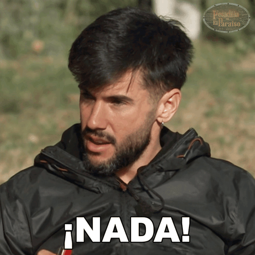 Man in Black Jacket Says Nada