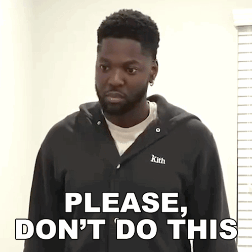 Man in Black Jacket Says Please