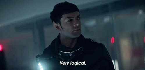Man in Black Jacket Says Very Logical