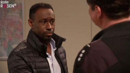 Man In Black Jacket Talks To Man Rote Rosen GIF