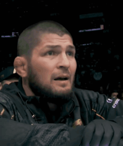 Man In Black Jacket With UFC GIF