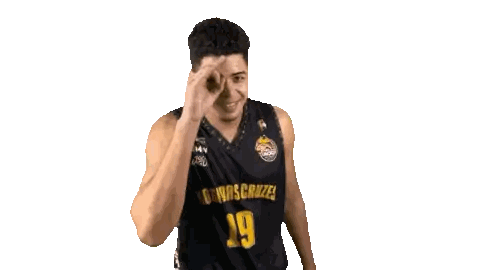 Man in Black Jersey Giving OK Sign