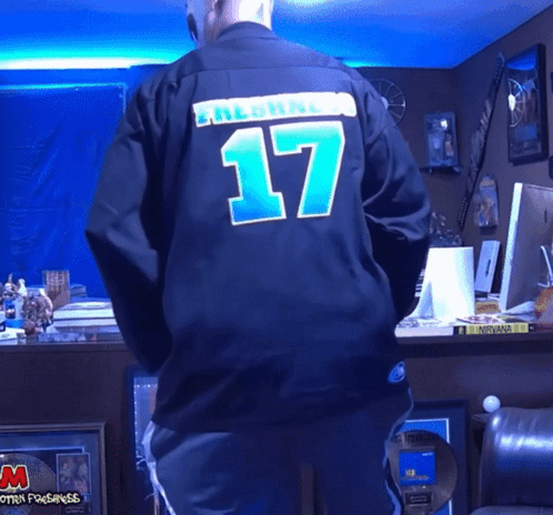 Man in Black Jersey Number 17