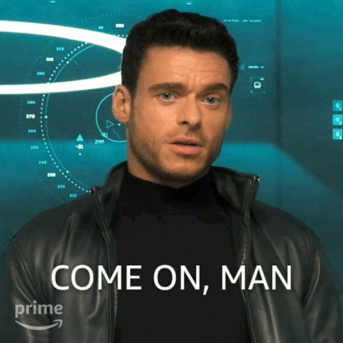 Man In Black Leather Jacket Come On Man GIF
