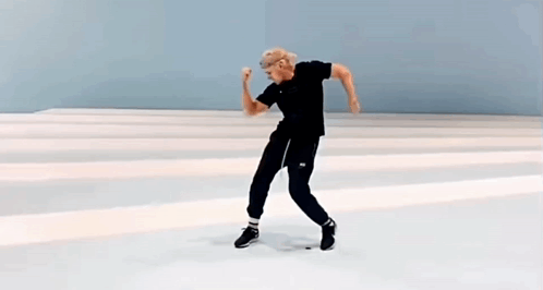 Man In Black Shirt And Black Pants Standing GIF