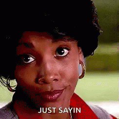 Man In Black Shirt And Gold Chain Saying I'm Just Saying GIF