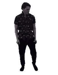 Man in Black Shirt and Pants