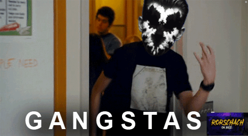 Man in Black Shirt by Gangstas Wall