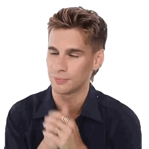 Man in Black Shirt Clapping