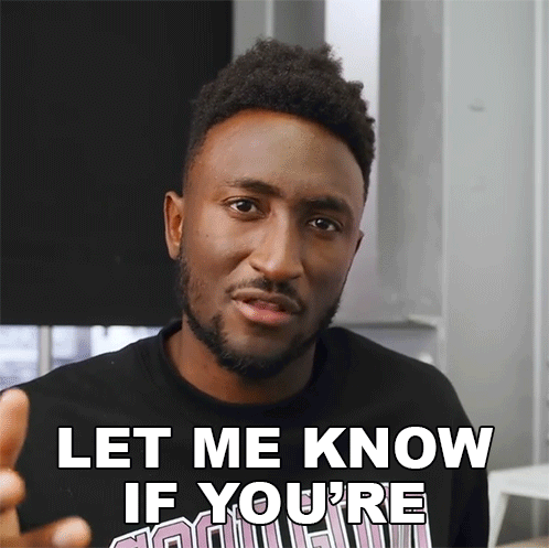 Man In Black Shirt Let Me Know If You're In GIF