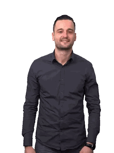Man in Black Shirt Making Funny Face