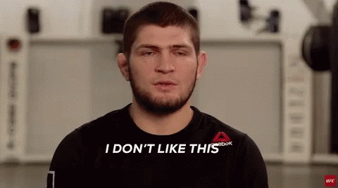Man In Black Shirt Making Funny Face Saying I Don't Like This GIF