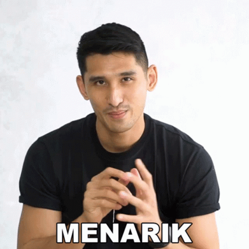 Man In Black Shirt Making Gesture GIF
