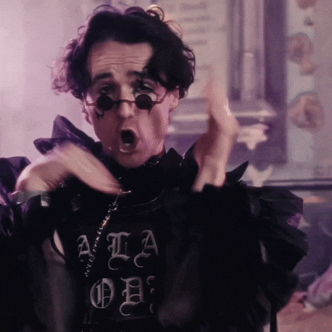 Man In Black Shirt Saying A La Ob GIF
