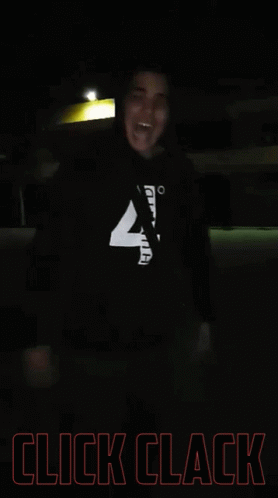 Man In Black Shirt Saying Click Clack GIF