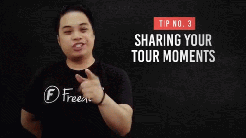 Man in Black Shirt Saying Freedom Talks Tour Moments