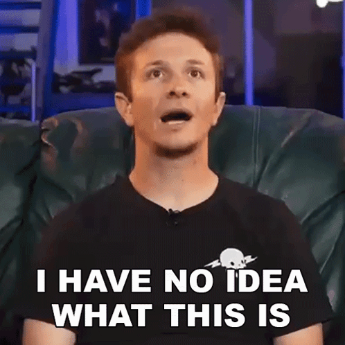 Man in Black Shirt Saying I Have No Idea