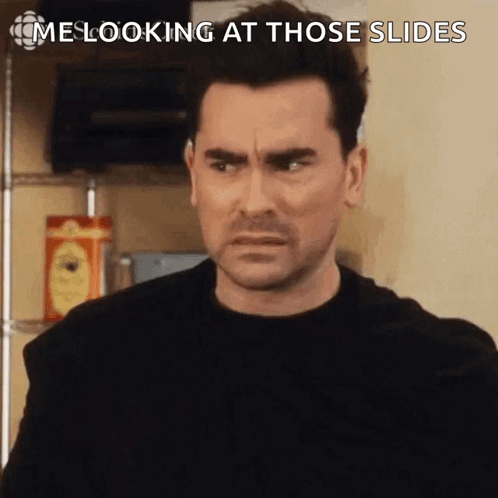 Man In Black Shirt Saying Me Looking At Slides GIF