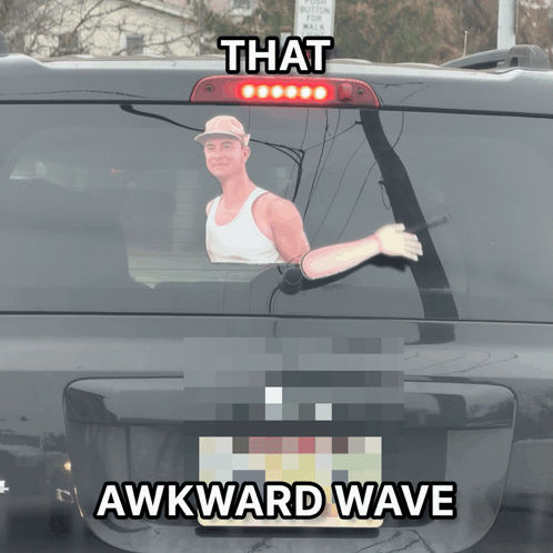 Man in Black Shirt Saying Now It's Awkward