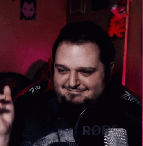 Man In Black Shirt Saying Rode GIF