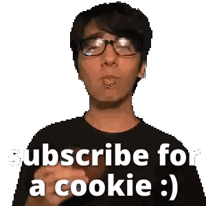 Man in Black Shirt Saying Subscribe