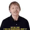 Man in Black Shirt Saying They Did Yeah