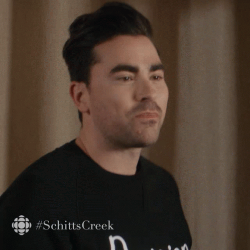 Man In Black Shirt #Schittscreek GIF