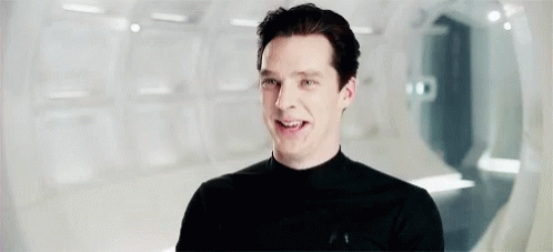 Man in Black Shirt Smiling