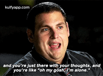 Man In Black Shirt Talking About Being Alone GIF