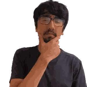 Man in Black Shirt Thinking