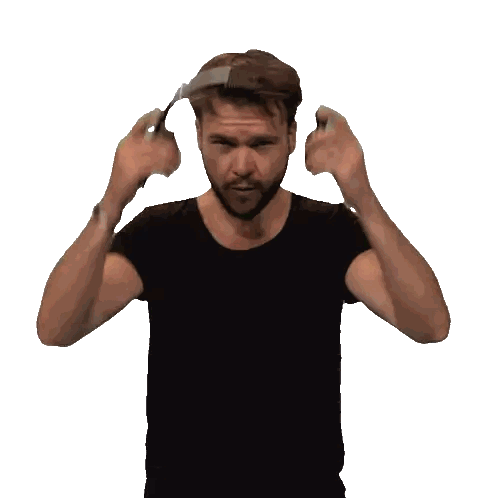 Man in Black Shirt Wearing Headphones