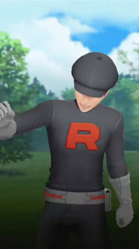 Man In Black Shirt With Letter R GIF