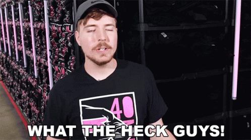 Man in Black Shirt With Number 40 Says What the Heck Guys